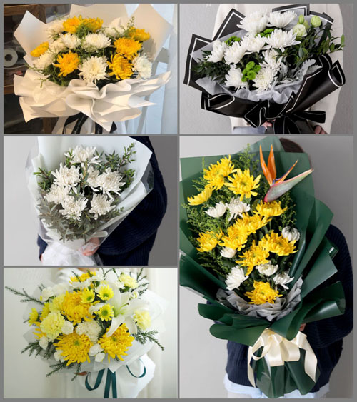 山东莱芜莱城区高庄街道张家楼村白事花束代送